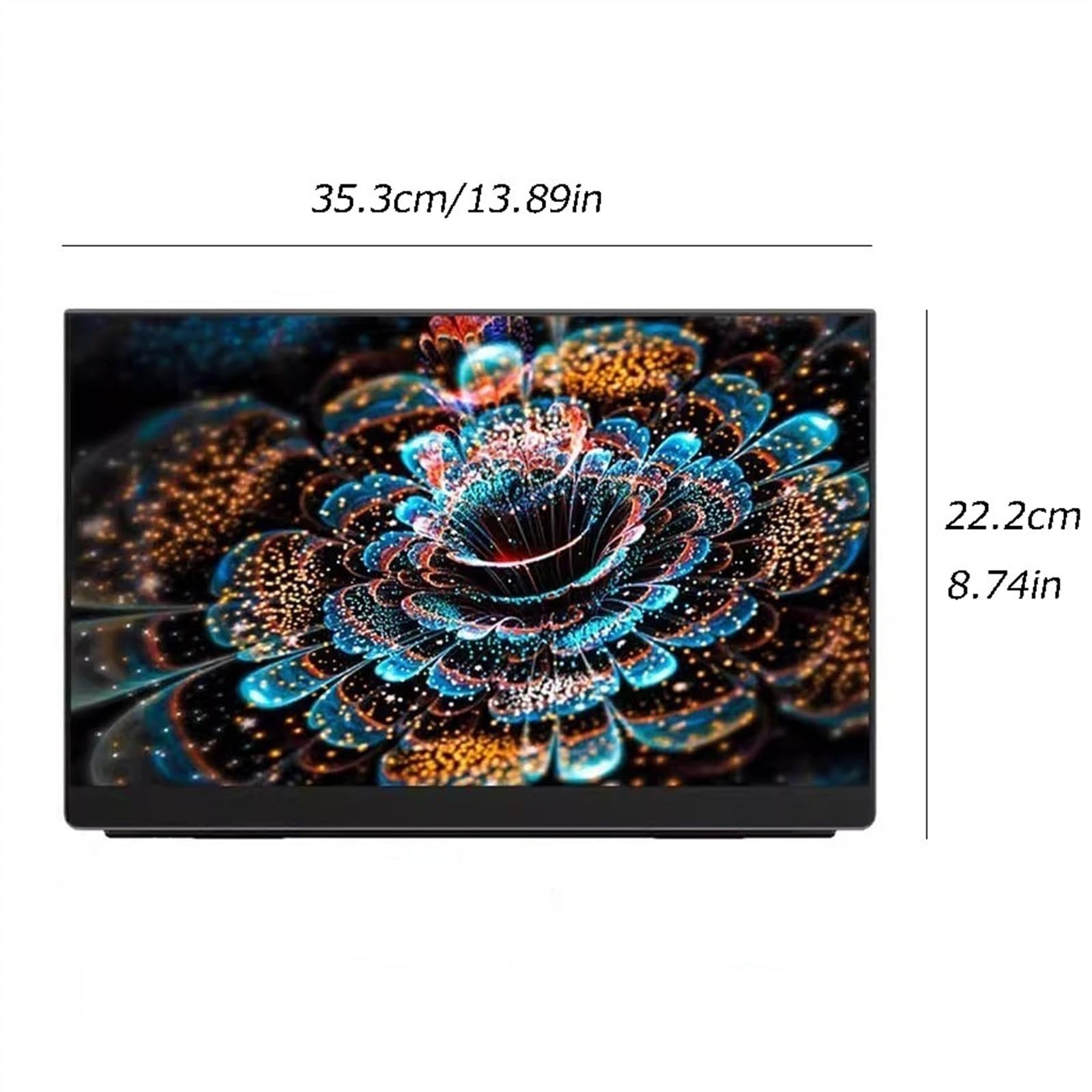 Schermo secondario da 15,6 pollici 2K IPS Monitor portatile for telefono cellulare for ufficio di espansione for host gioco Monitor per Smart Working