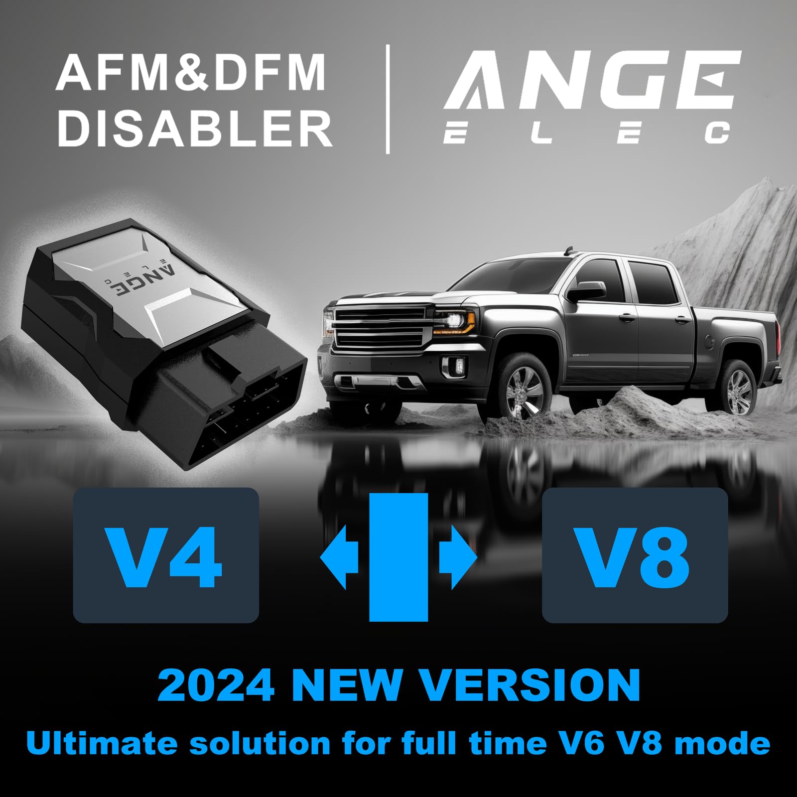 AFM/DFM Disabler 2024 New RA003 Chevy 5.3 Silverado / 5.3 GMC Sierra Active Fuel Management Delete Keep Engine V8 V6 Trucks&SUVs for GM Yukon Tahoe etc. 4.3L 5.3L 6.0L 6.2L AG003 Pro