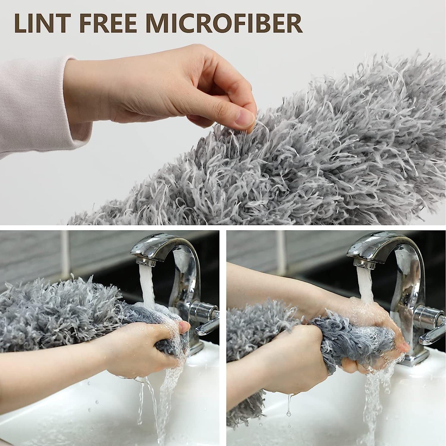 Kmils Feather Duster for Home Cleaning, Fan Cleaning Duster, Microfibre Duster for House Cleaning, Cleaning Duster with Long & Extendable Handle and Washable & Bendable Duster 1