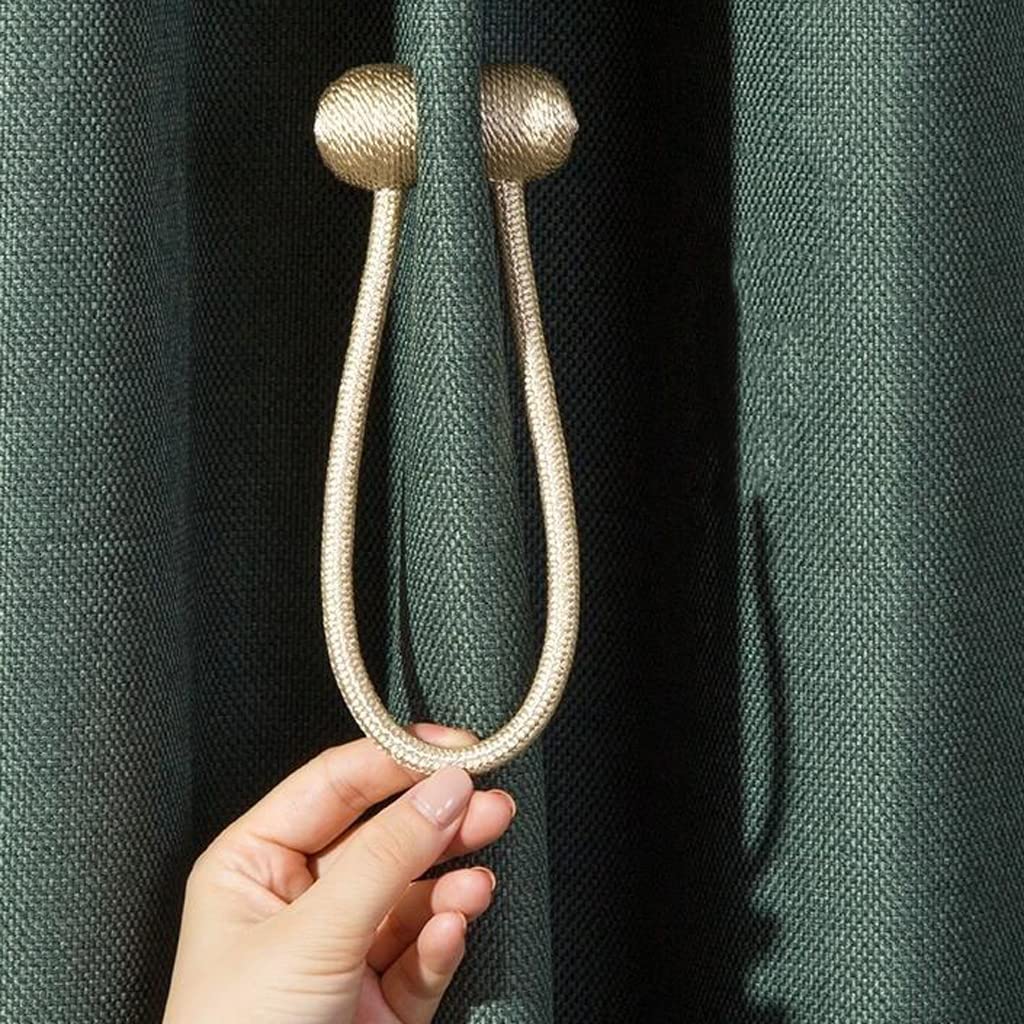 Lot de 2 embrasses de Rideaux magnétiques, Clips de Boucle de Rideau décoratifs pour draperie sans perçage, pour fenêtre d'hôtel de Bureau à Domicile