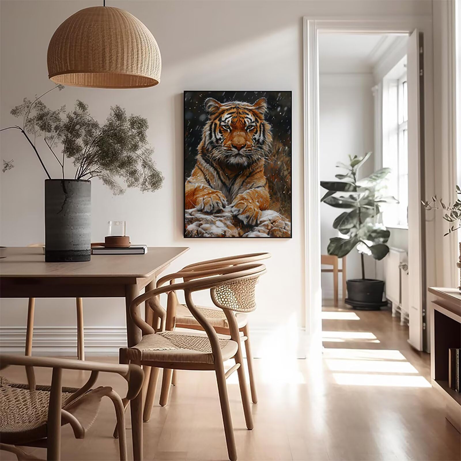 5D DIY diamentowe malowanie tygrysem, diamentowe malowanie pełny zestaw dla zwierząt, kreatywne hobby kryształowe diamenty dla dorosłych, haft krzyżykowy rękodzieło, obrazy z koralikami na prezent 100