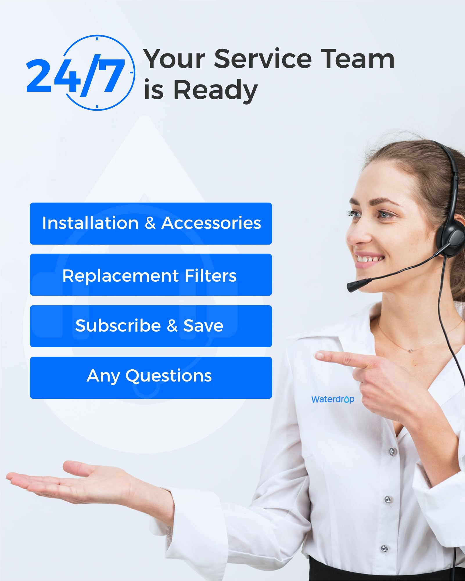 Waterdrop WD-G2P600-RO Filter Replacement for WD-G2P600-W Reverse Osmosis System 2-year Lifetime Reduce PFAS — view 9