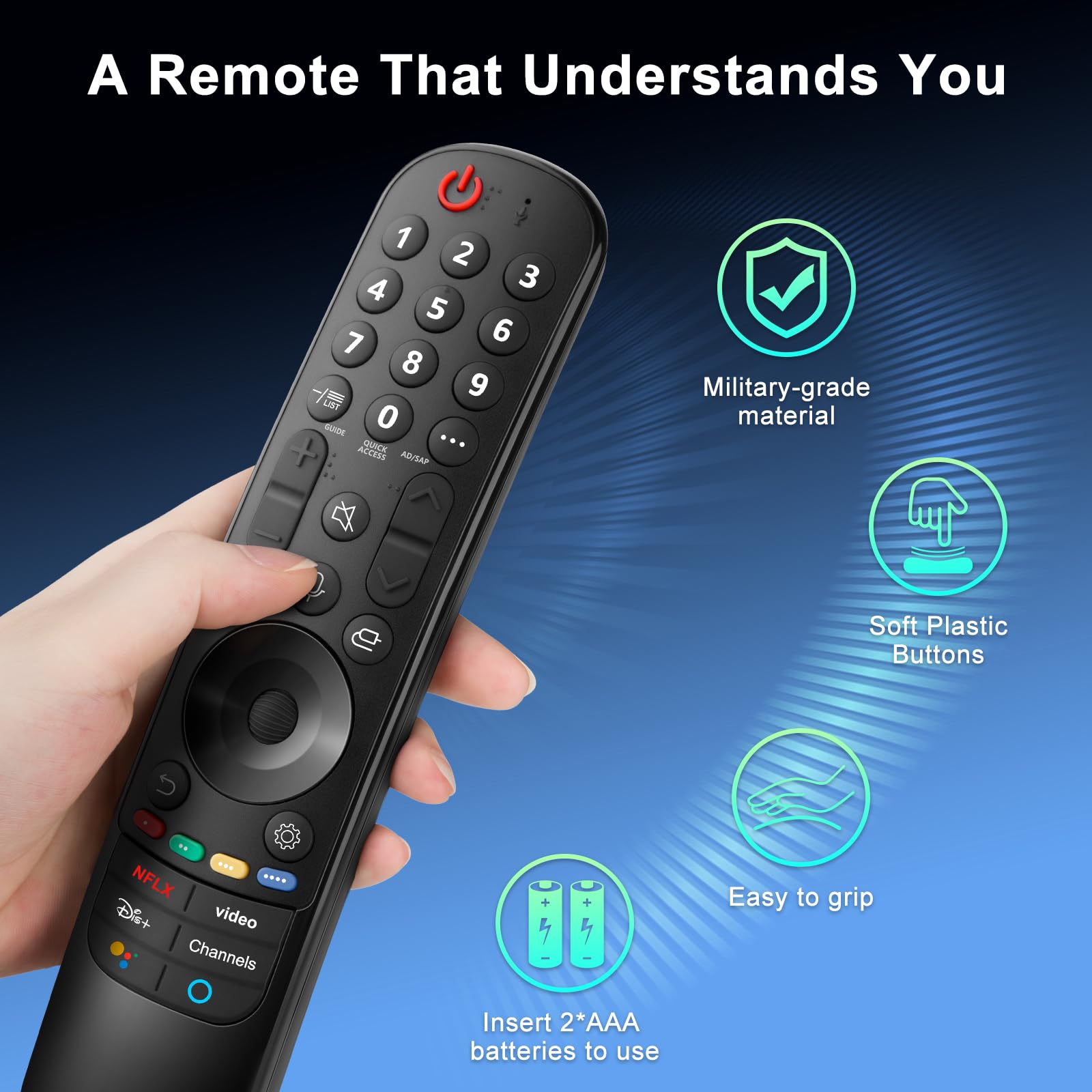 Voice Magic Remote for LG Smart TV Remote Control Replacement with Pointer — Amazon image 6
