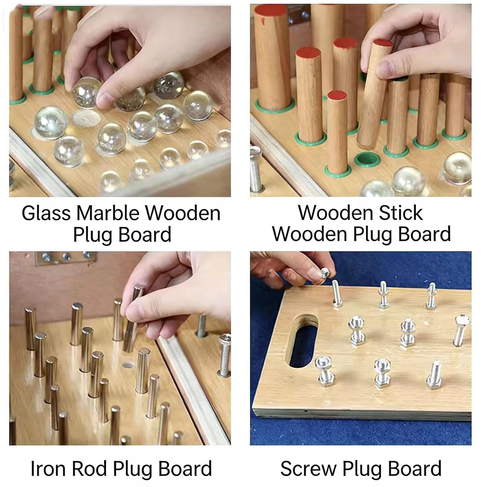 COYEUX Entrenador De Destreza Manual, Kit De Entrenamiento Combinado para La Función De La Mano, Diseño Abatible, Mejora La Coordinación De Movimientos, para Lesiones Hemiplejicas por Accidente