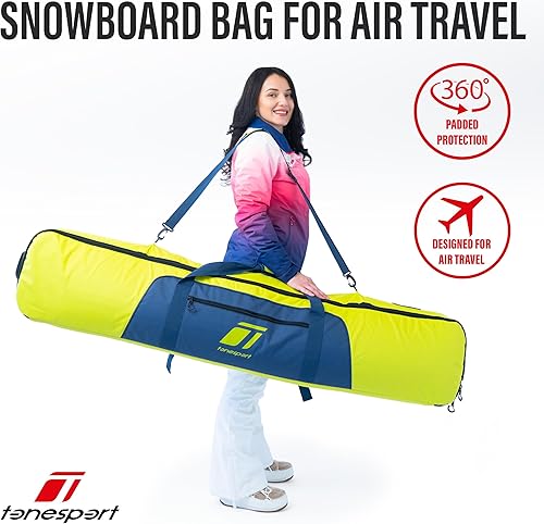 Miniatura 4 de Tonesport Snowboard Bag For Air Travel - Padded Snowboard Bag - Waterproof and Fully Padded Snowboarding Travel Bag For Flying - Up to 165 CM