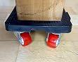 Set Di 4 Carrelli Mobili Per Sollevamento, Rotazione 360&deg;, Portata 544 Kg, Per Mobili, Ruote In Gomma, ABS