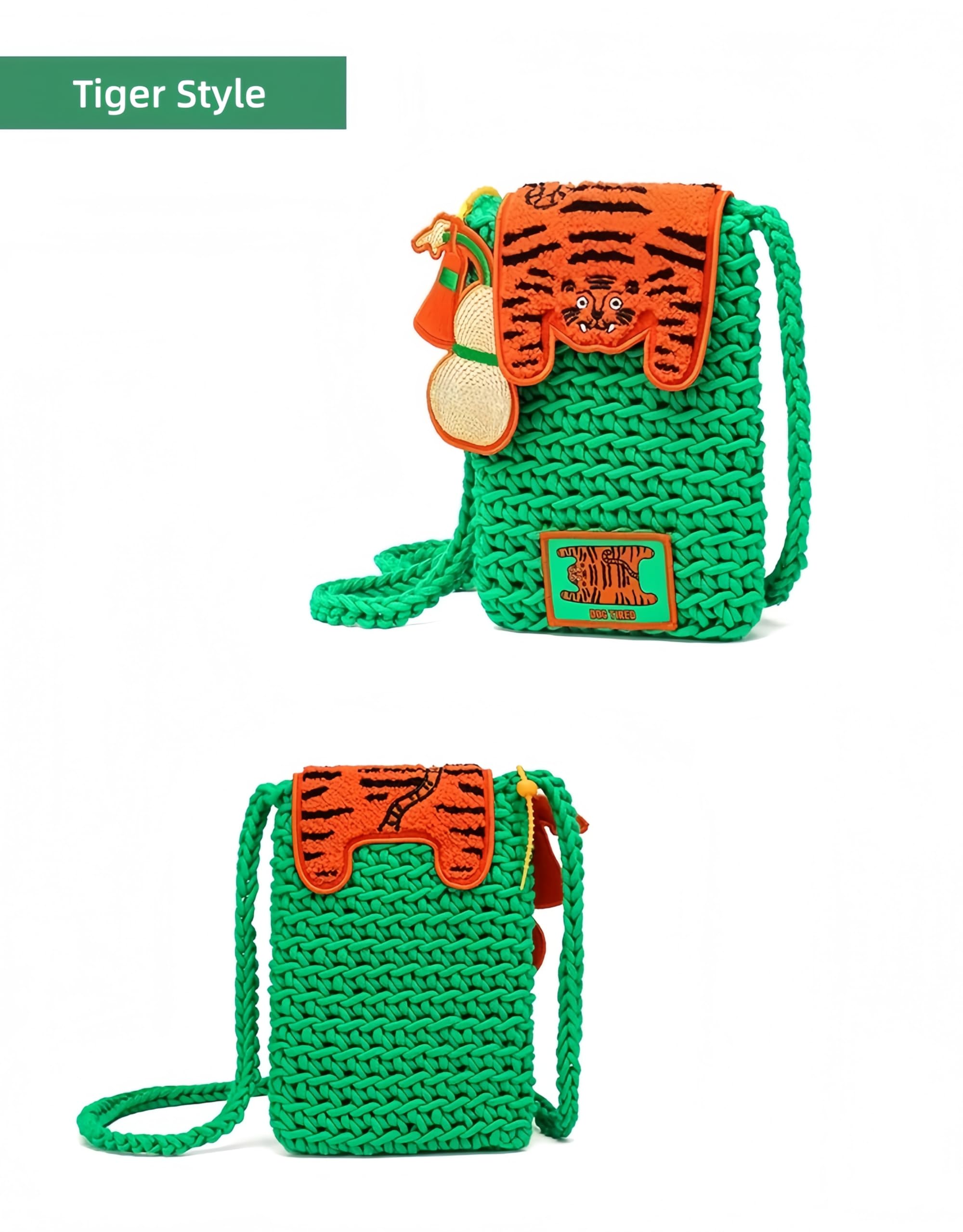 Torba na telefon crossbody, mini torba na ramię, modna kreskówkowa torba na telefon, portfel i etui na karty