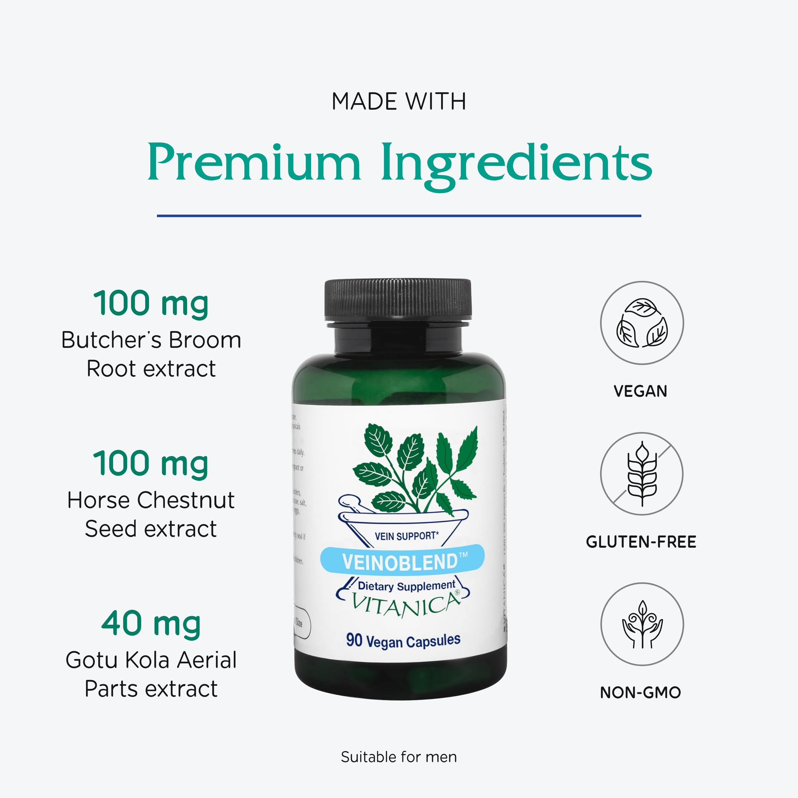 Amazon.com: Vitanica VeinoBlend - Circulation Supplement for Blood