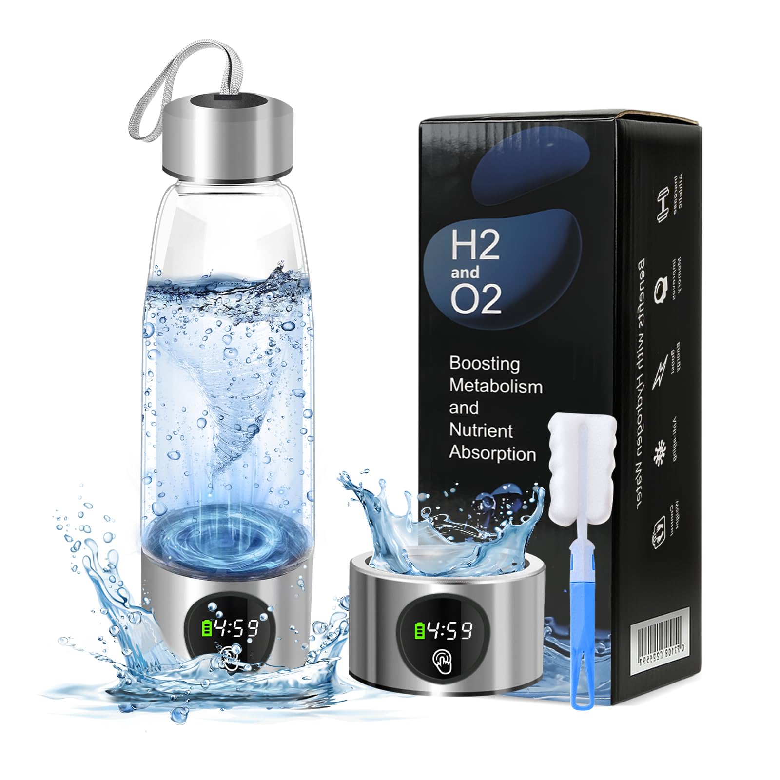 High-Efficiency 2025 Hydrogen Water Generator (460 ml) with 2000+ PPB Concentration