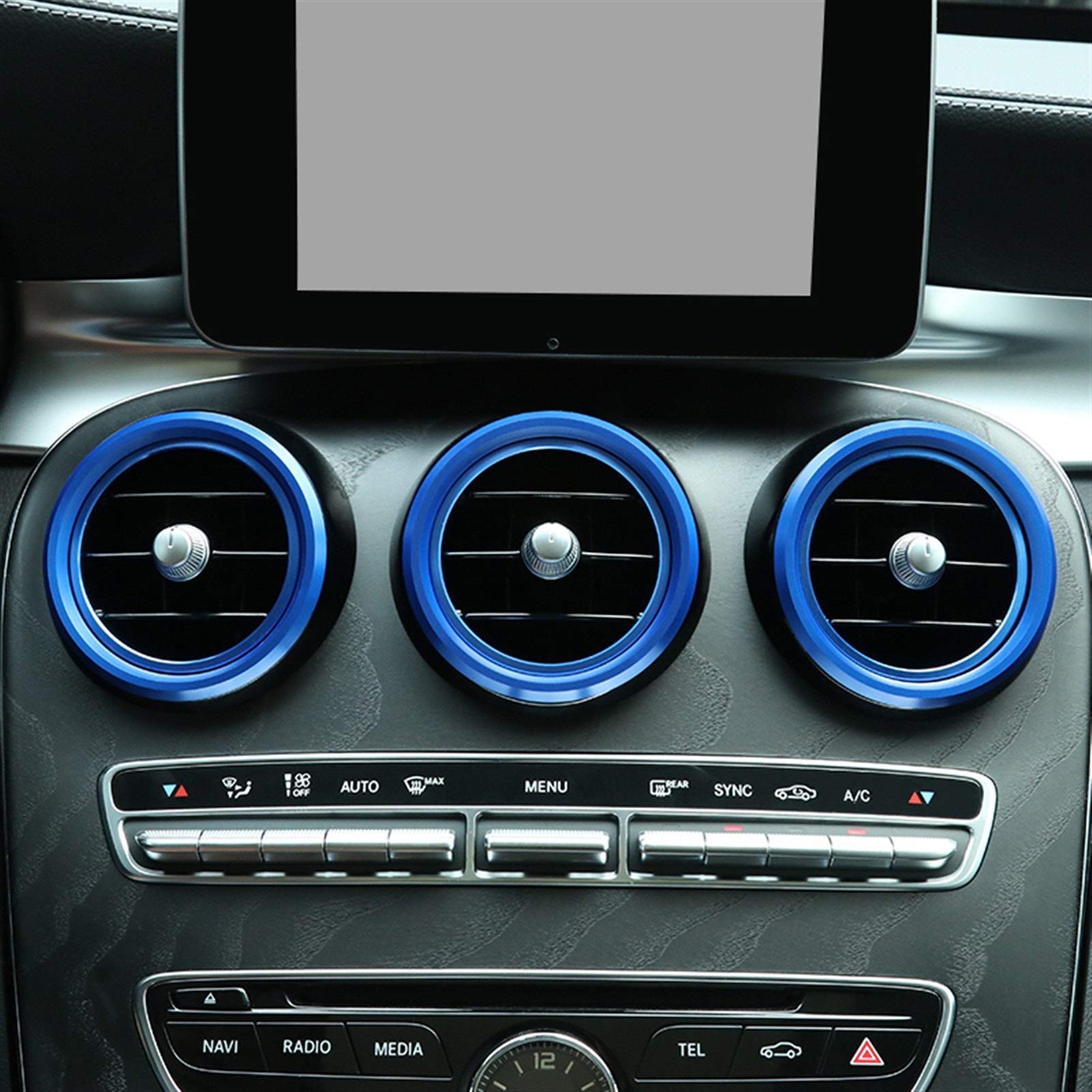 Adesivo Fibra Di Carbonio Per Mercedes Classe A, B, CLA, GLA - Decorazione Interna Pannello Centrale - Foto 9