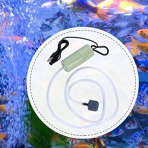 Miniatura 4 de Aquarium Air Pump Lightweight Mini Sturdy Fish Pump Portable for Fish Tank Outdoor Fishing Accessories