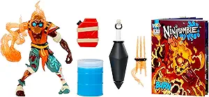 MGA Entertainment Ninjombie Action Figure - Scorchstrike, Boys Action Ninja Zombie Slime Monster Action Figure, Ages 3 +