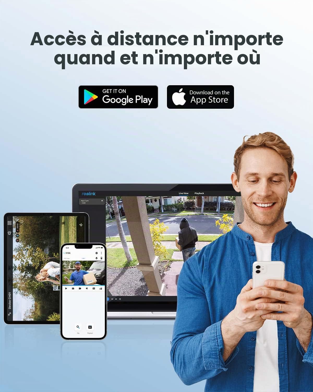 Reolink 2 Pièces 4K Caméras de Surveillance Extérieure PoE, RLC-810A | Caméra IP avec Détection Personne/Véhicule, IP67, Time Lapse, Fente pour Carte microSD, Vision Nocturne 30m, Audio