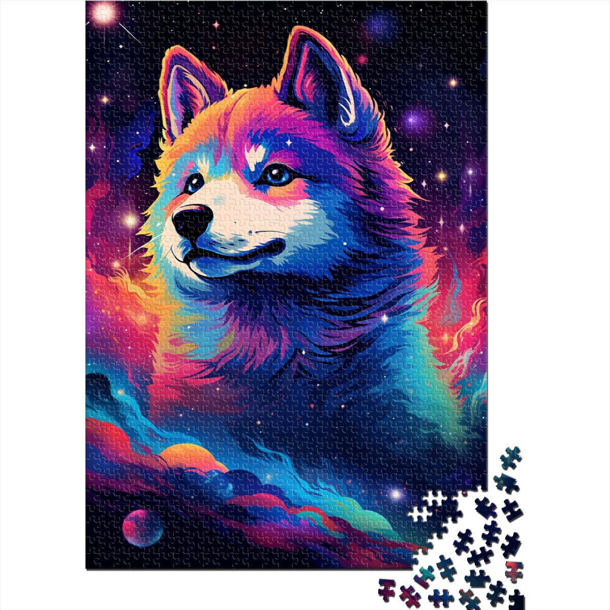 Puzzles Adultes 2000 pièces Bébé Husky Jeux éducatifs à Domicile Jouets DIY Cadeau d'anniversaire, Cadeaux, Décoration Murale 27,56 po x 39,37 po Adolescents de 14 Ans et Plus