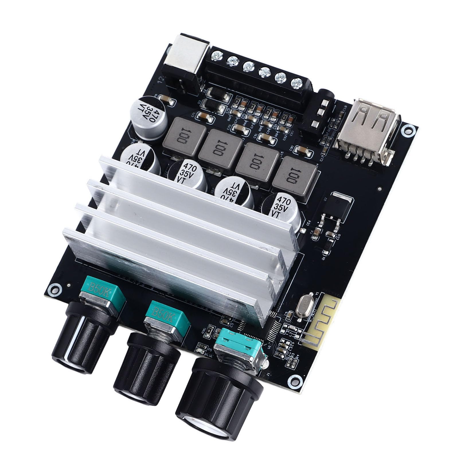 Niiyen 2channel Bt 5.3 Digital Power Amplifier Board Dual Channel Amp Board Dc 12-24v Input Suitable for Home Automotive Entertainment