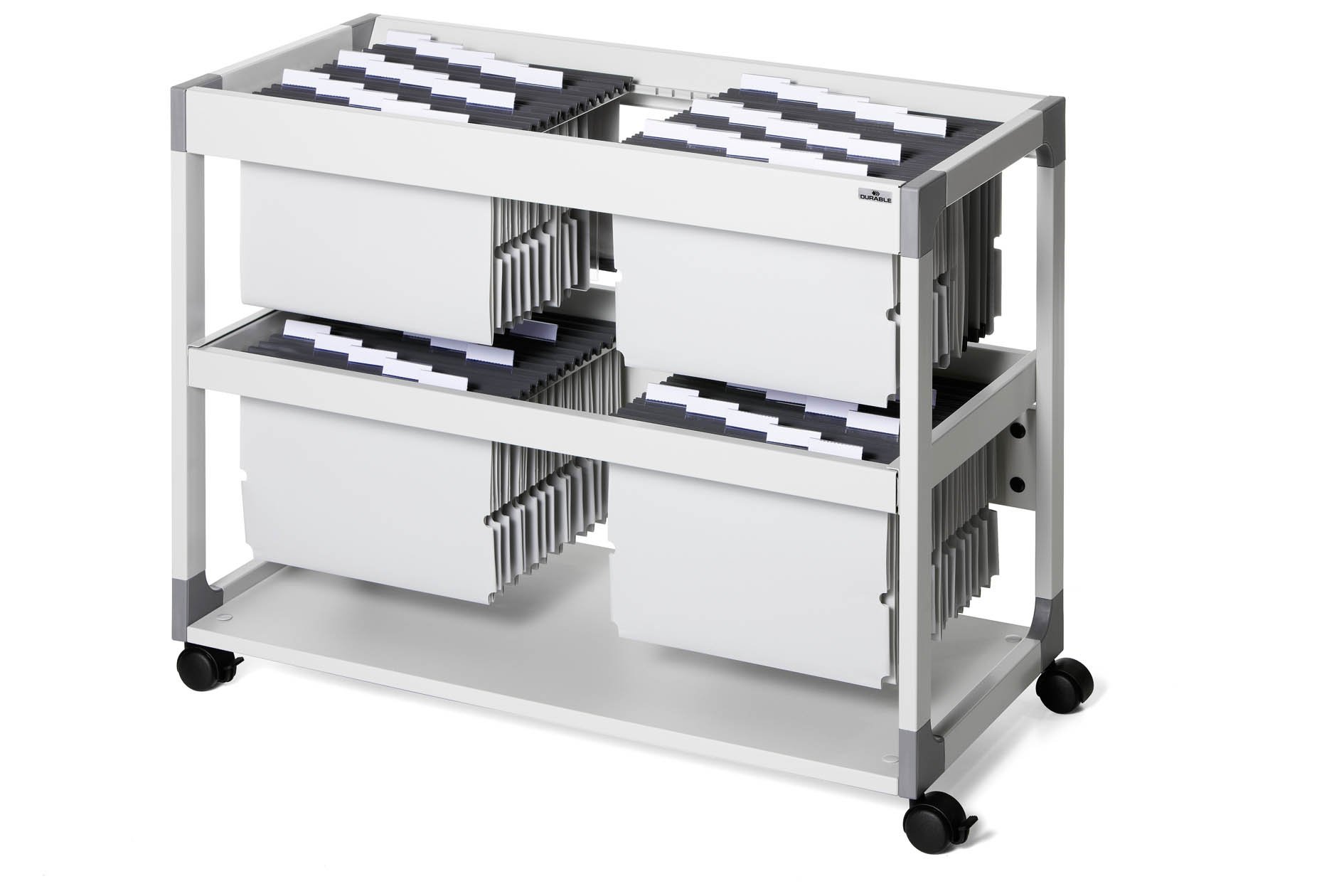 Durable 379210 System File Trolley 200 Multi Duo, gris
