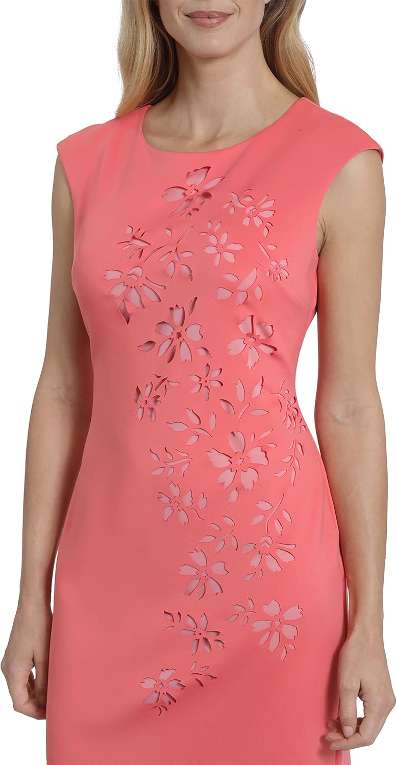 London Times Women's Laser Cut Sheath Dress Desk to Dinner Office Wear Church Or Guest of - Image 3