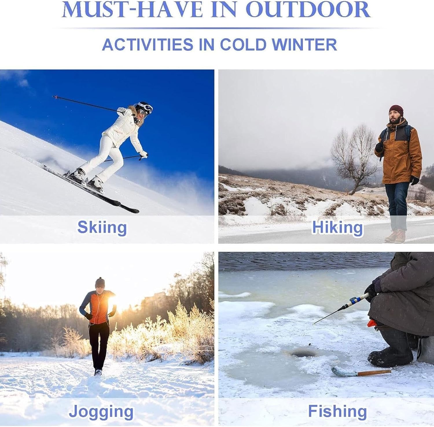 USB Heated Gloves for Women, Insulated Battery-Powered Warm Gloves, Dual-Sided Heating, Adjustable Full Half Finger Design