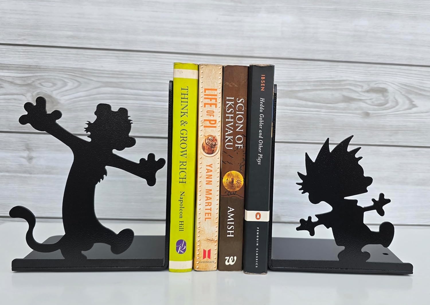 Spirotech Steel Calvin and Hobbes Metal Bookends (Black)-image-7