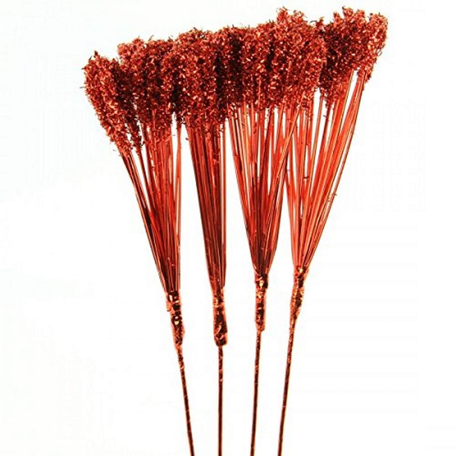 Shinoda Design CenterRed 14.5" PVC Stem with Glitter, 12pc Set