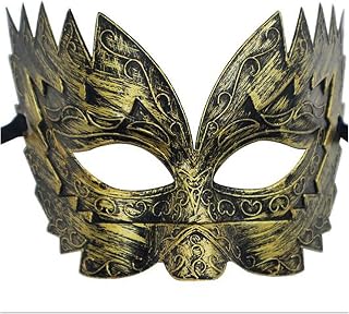 Masquerade Mask for Men Vintage Roman Greek Mask Venetian Halloween Mask for Carnival Cosplay Mardi Gras