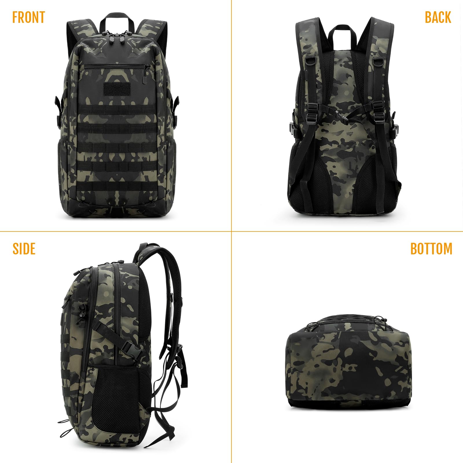 Mochila Vans Huntvp 25l Tactico Molle Asalto Mochila Militar