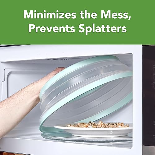 Vista 42 de Tovolo - Cubierta plegable mediana para microondas, rojo manzana de caramelo Azul (Blue Haze)