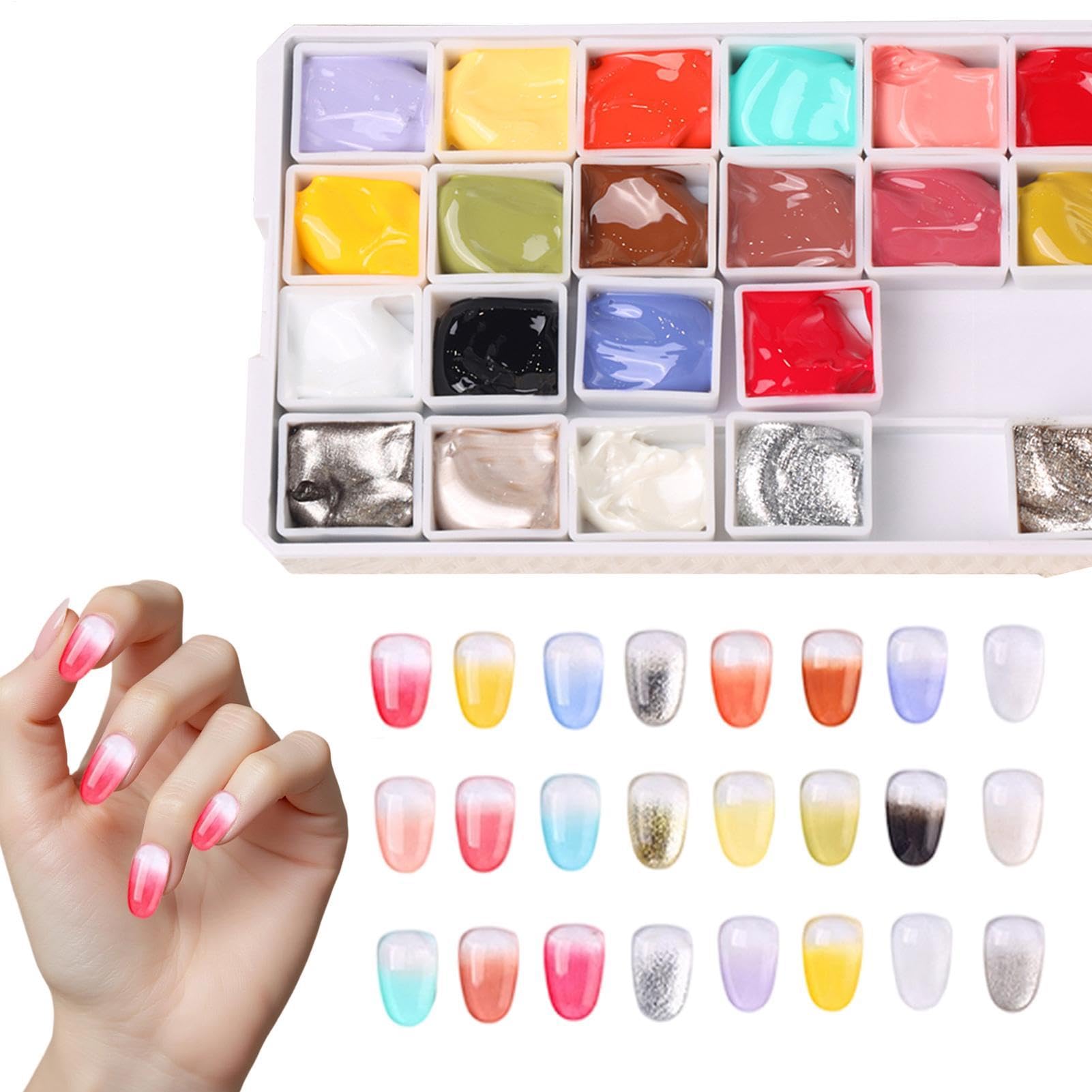 Gel de uñas Pat Painting de alta densidad para estampación y esculpido fácil 8