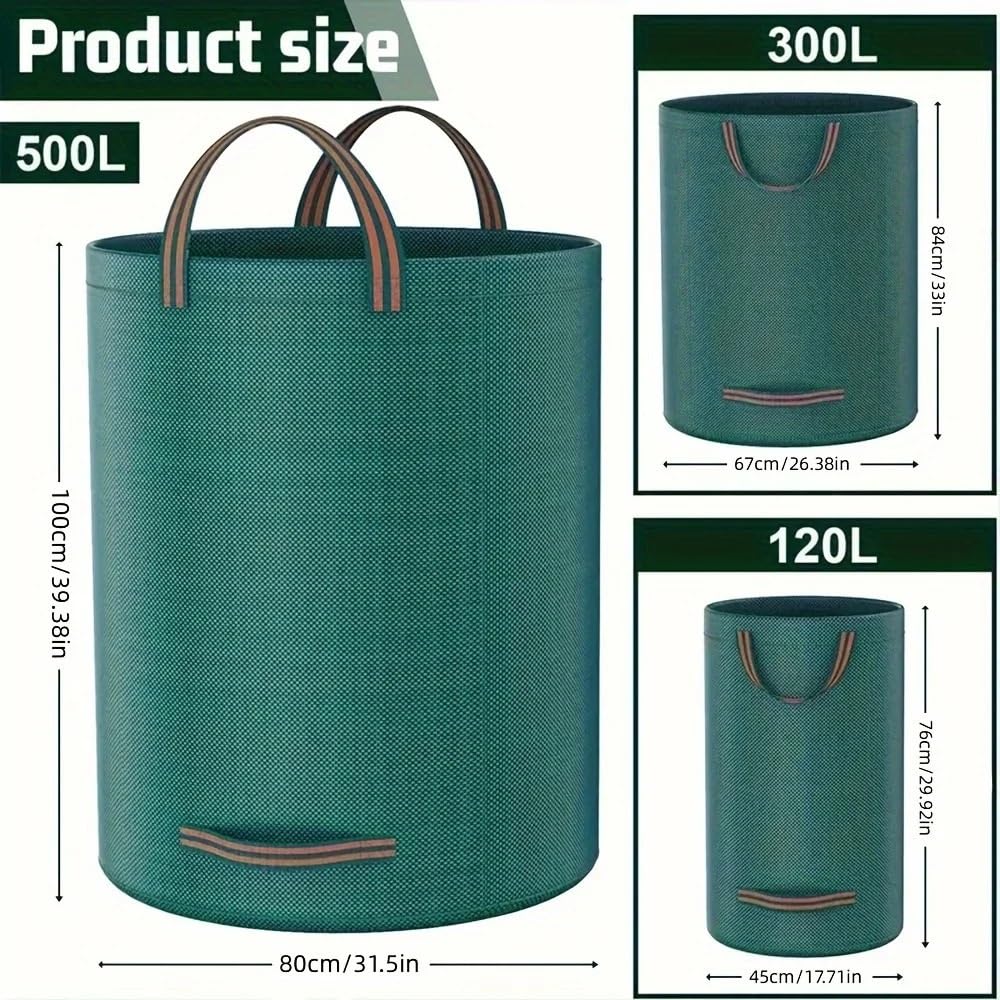 Bolsas para residuos de jardín, reutilizables para recolección plantas y hojas Bolsa para hojas