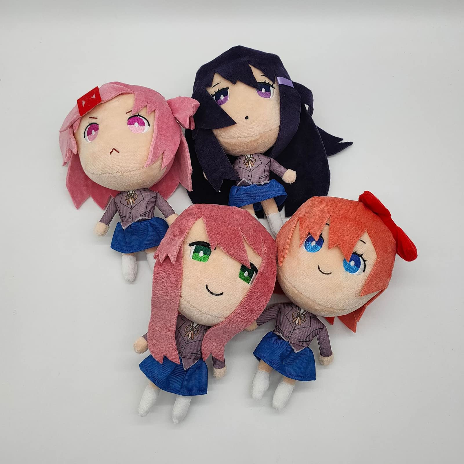 olyee DDLC Anime Plush Toy 7.9", Monika Sayori Natsuki Yuri Plushies