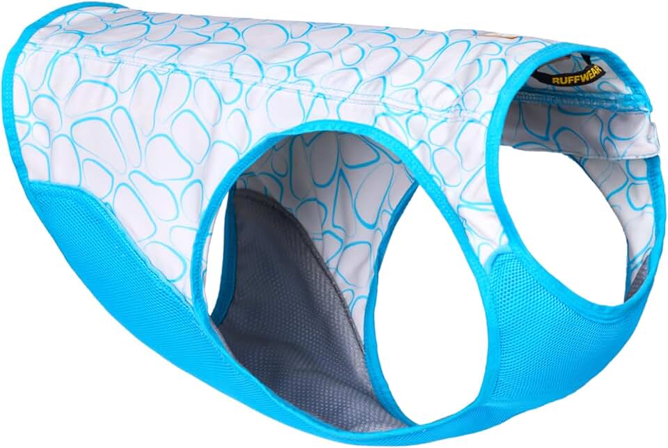 Ruffwear, Swamp Cooler Zip Dog Vest, Evaporative Cooling for Hot Weather, Biolumin Blue, Medium