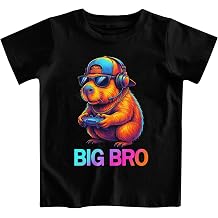 Funnycokid Big Brother T Shirt for Toddler Boys Tee Construction Promoted Short Sleeve 1-6 Years