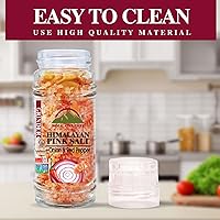 Vista 5 de Himalayan Chef Cebolla y pimiento rojo con sal del Himalaya, molinillo de vidrio, 3.5 onzas, cebolla asada (5327C)