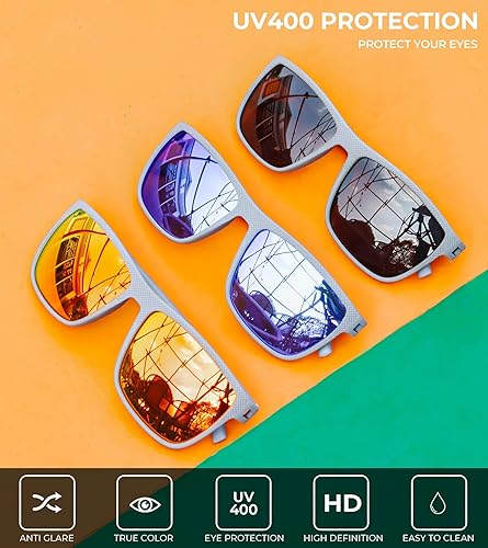Miniatura 27 de Kaliyadi - Lentes de sol polarizados para hombre, ligeros, con protección ultravioleta, para conducir, pescar y jugar golf