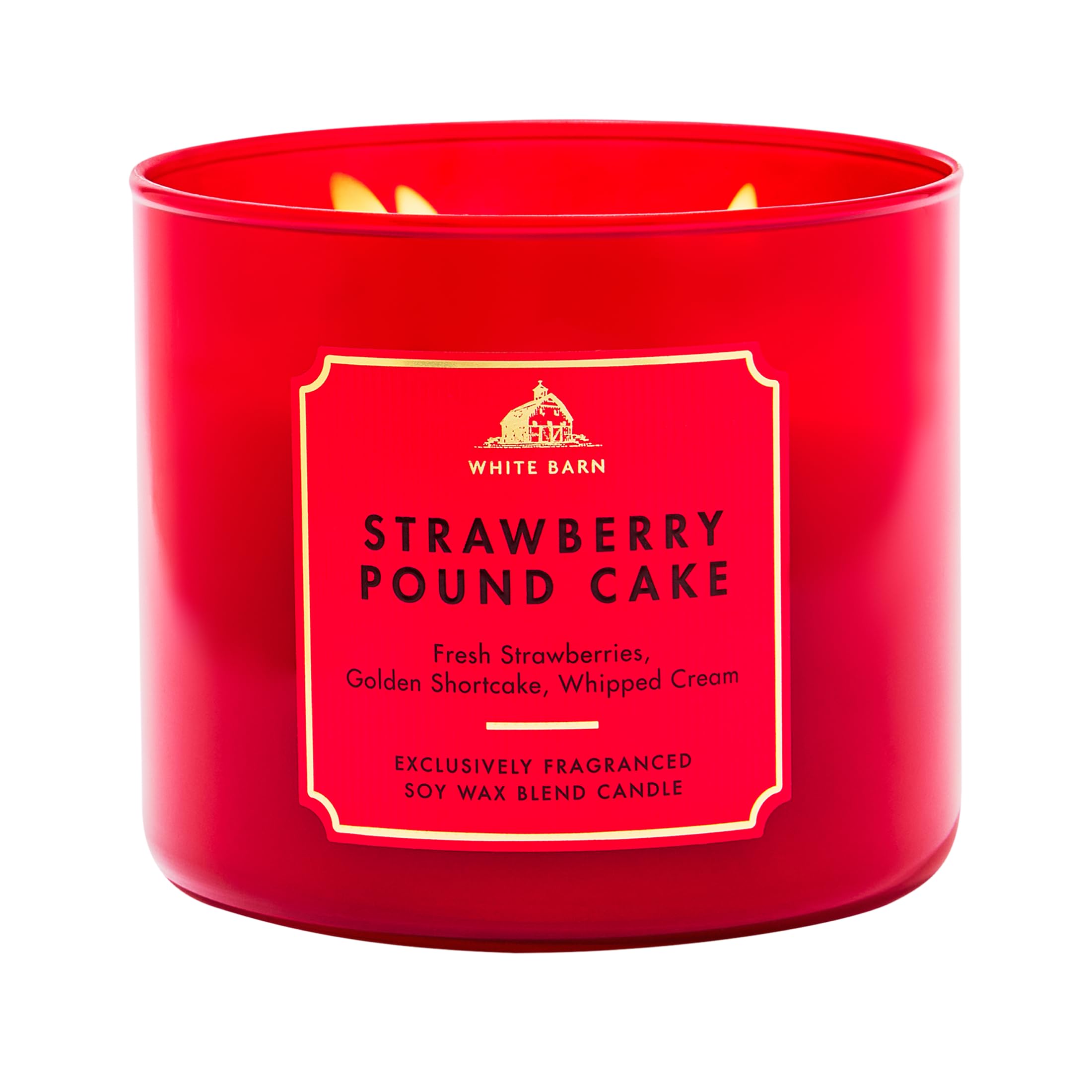 Amazon.com: Bath & Body Works Strawberry Pound Cake 3-Wick Candle