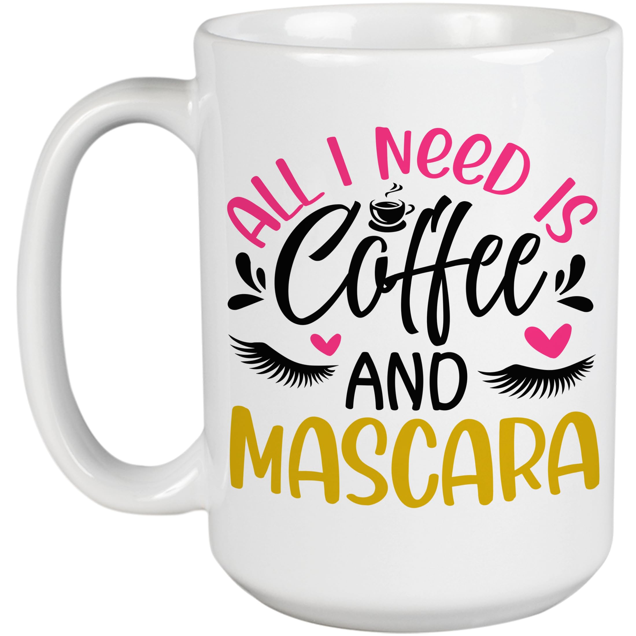 Amazon.com: All I Need Is Coffee and Mascara - Beauty Themed Merch for  Makeup Artist or Cosmetologist, Gift for Makeup Lovers & Beauticians, White  Mug 15oz : Home & Kitchen