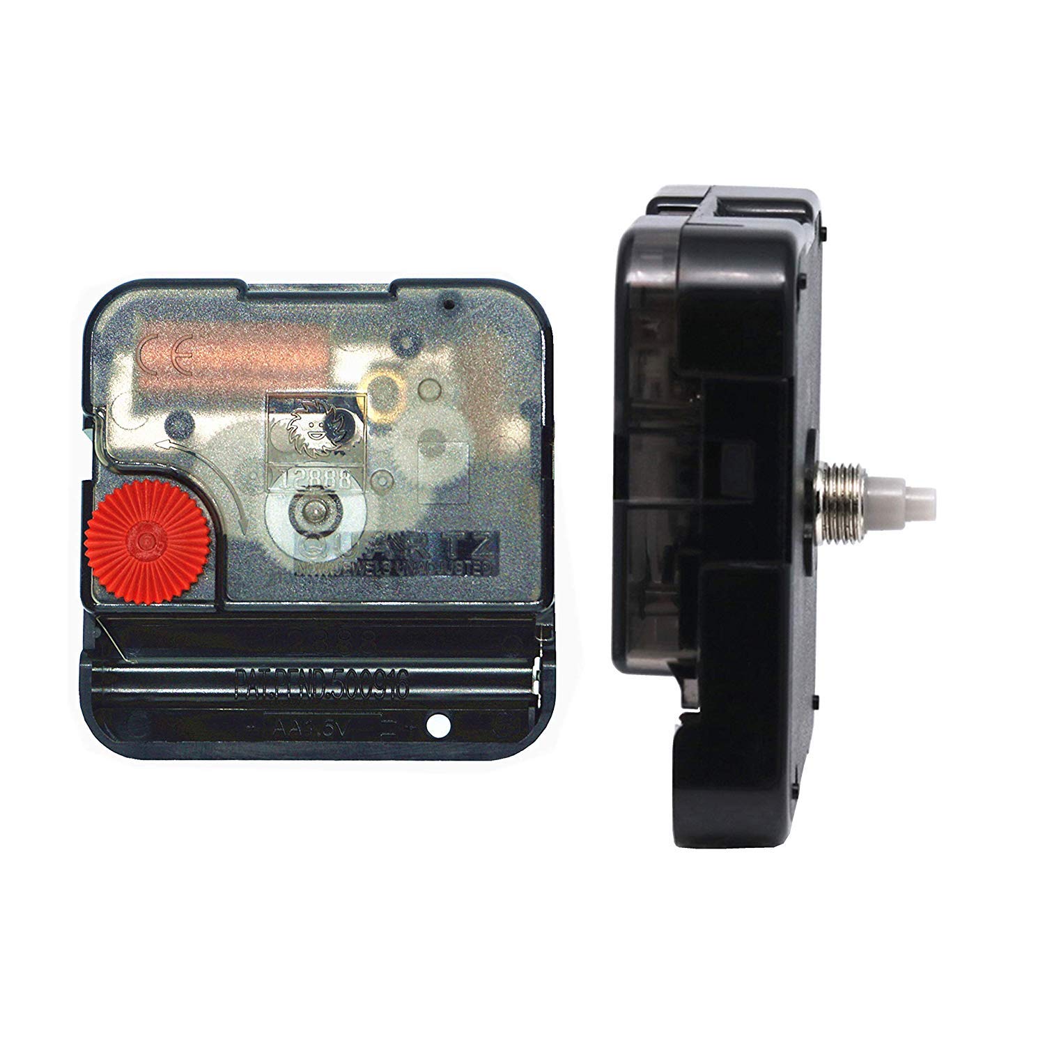 TIKROUNDYoungtown 12888 Movement for Clock Repair Replacement 13.5mm (17/32 inch) Shaft Length 5.5mm (7/32 inch) Thread Length.（No Hands