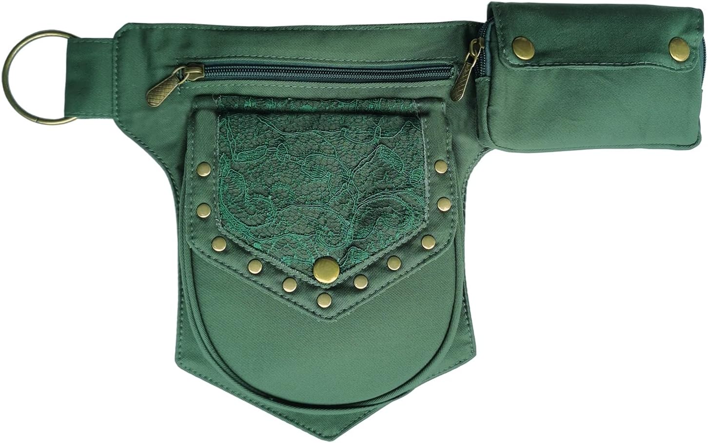 Renaissance Lace Waist Bag for Women - Green - Image 6