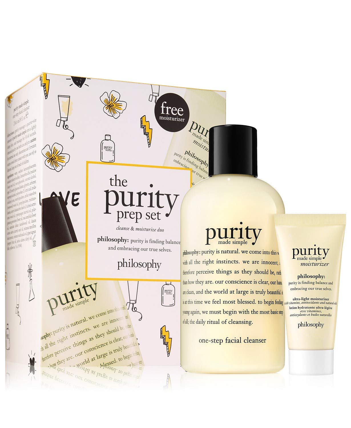philosophyPhilosophy The Purity Prep Set (240ml Purity Cleanser + 15ml Purity Moisturiser), 30ml