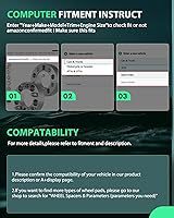 Vista 7 de SCITOO 2 adaptadores de rueda de 5 x 4.5 a 5 x 5.5 pulgadas, paso de rosca de 1/2, orificio de cubo de 2.874 in, 5 lengüetas, espaciadores de rueda