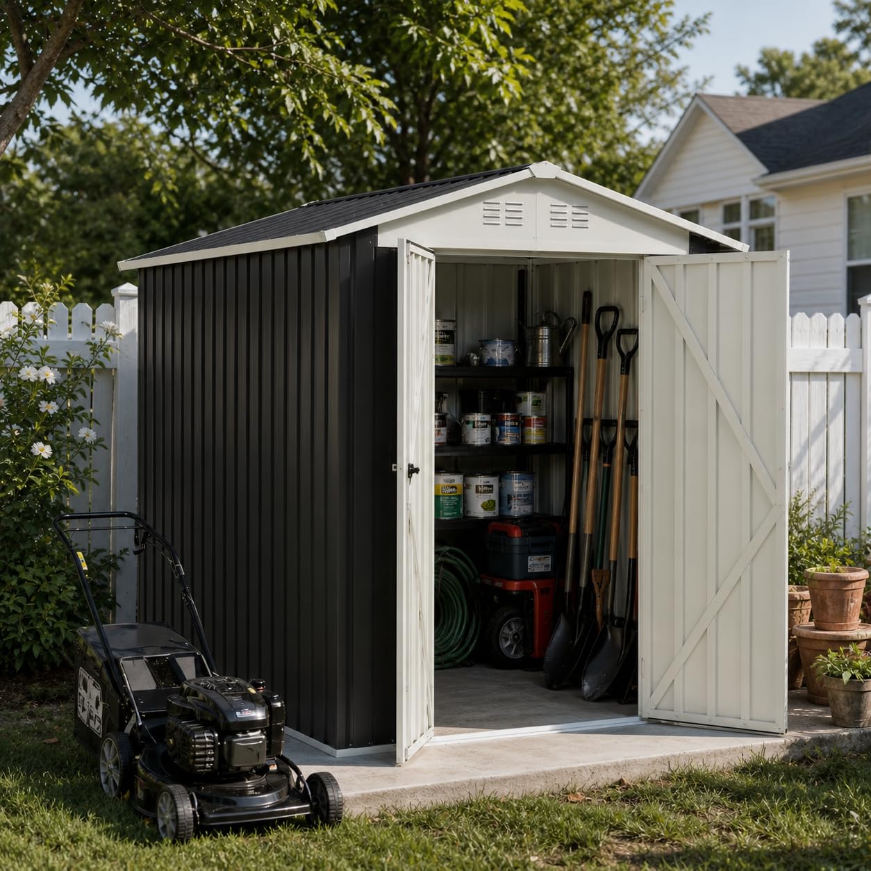 Patiometh 6x9FT Metal Storage Shed