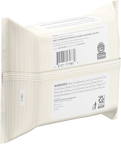 Miniatura 7 de Aveeno Baby Toallitas para manos y cara sin fragancia con extracto de avena y aloe, toallitas limpiadoras e hidratantes para pieles sensibles, sin