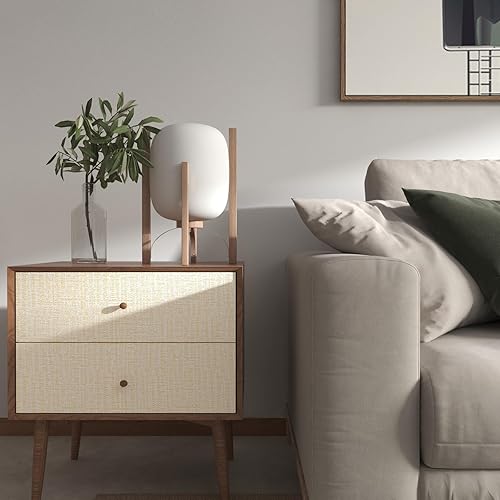 Miniatura 4 de Papel tapiz autoadhesivo para despegar y pegar, 15.7 x 78.7 pulgadas, papel de contacto beige con textura, papel de pared autoadhesivo para