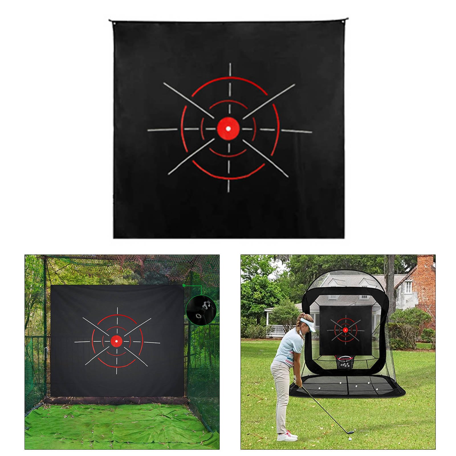 Kangnice Golfs Targets Cloth Hitting Net Golfs Practice Training Targets Golfs Replacement Targets Cloth for Outdoor Backyard