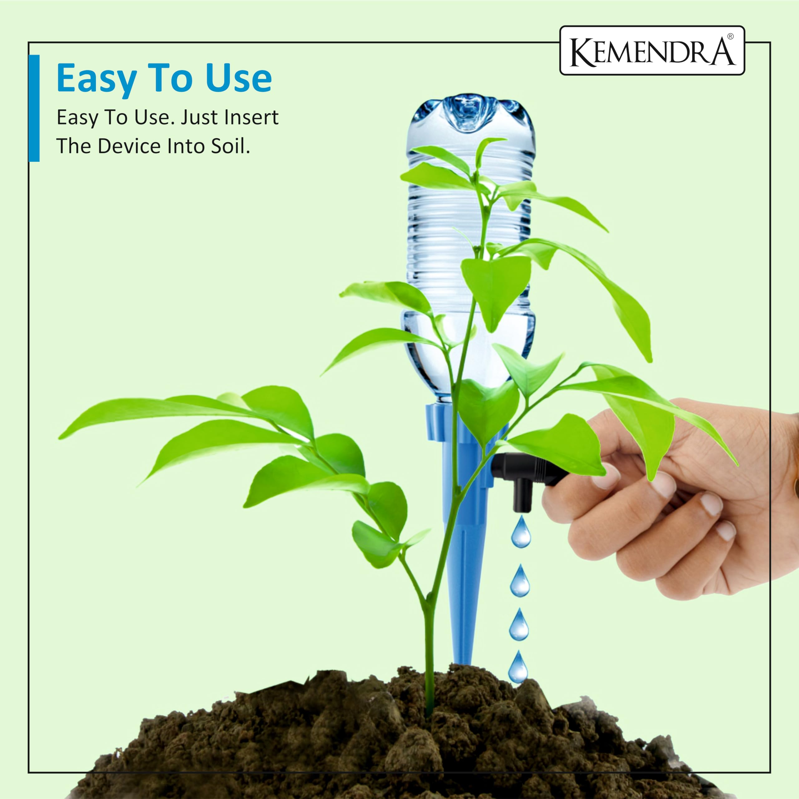 Kemendra® Drip Irrigation kit for Home Garden plants, Self-Watering Spikes Plants, Automatic Water Devices For Plant with Slow Release Control Tap Drip Irrigation (Pack - 5) - Image 4 thumbnail