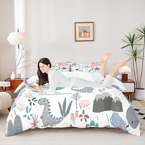 Vista 30 de Funda de edredón de zorro individual, funda de edredón de zorro de dibujos animados, búho de zorro bosque, juego de ropa de cama para niños, Multi 07