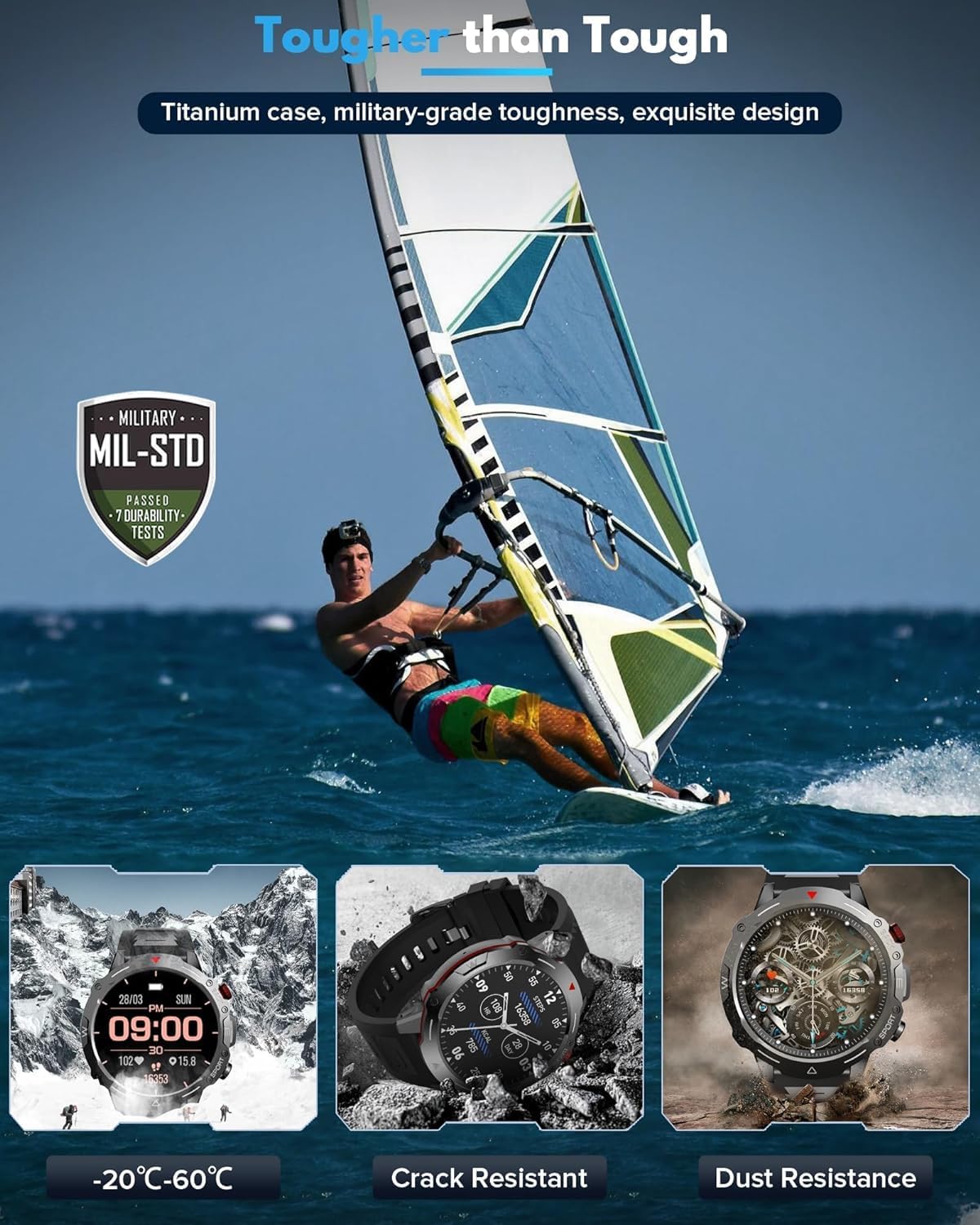 Fitonus Smart Watch military standard durability