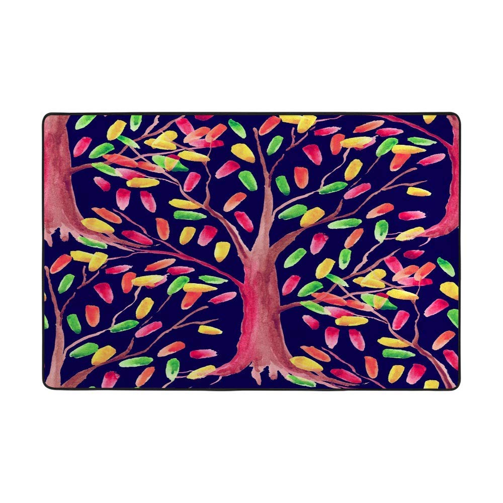 Tapis de sol antidérapant facile à nettoyer pour une chambre chaleureuse en automne
