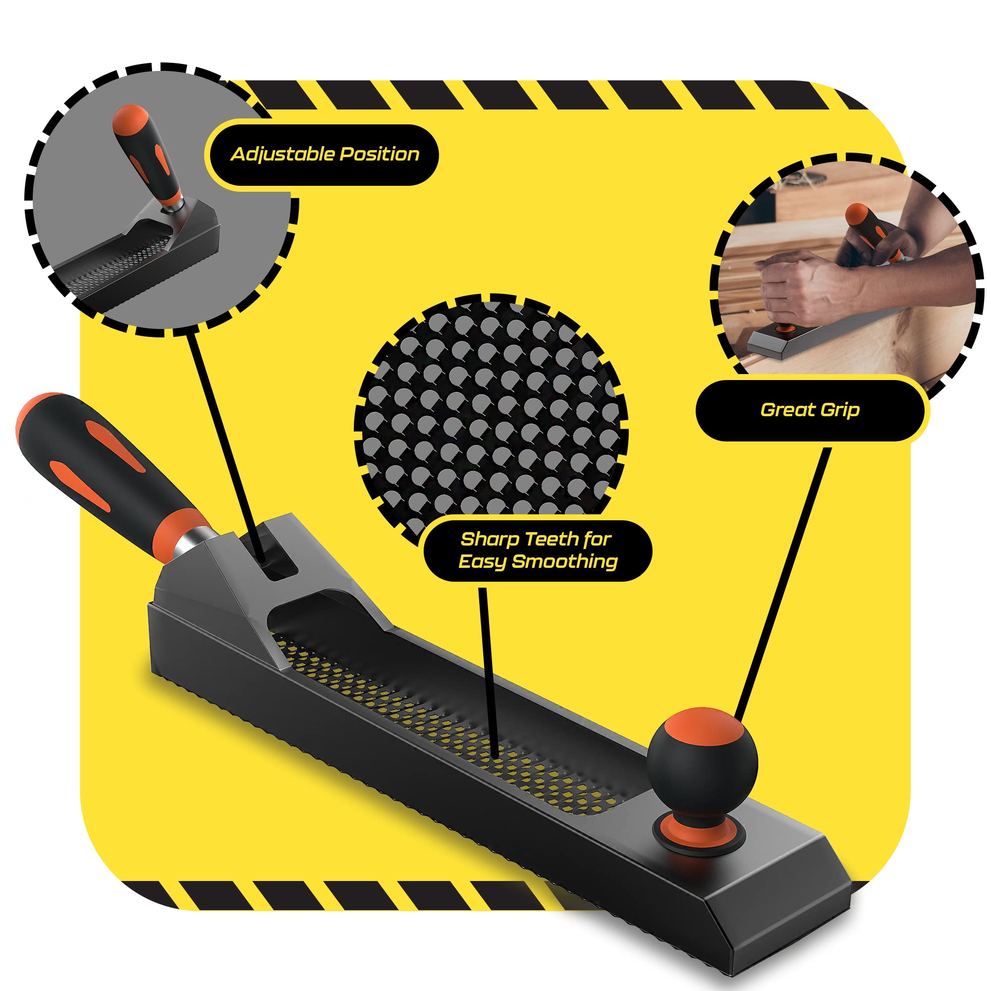 Snapklik.com : SCRUBIT Smoothing Surform Plane, Wood Shaver Tool ...
