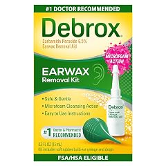 Debrox Ear Wax Removal Kit Bulb Syringe 0 5 Fl Oz Ear Wax Removal Drops with Carbamide Peroxide